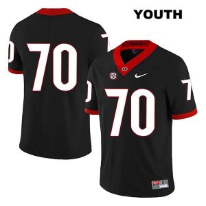 Youth Georgia Bulldogs NCAA #70 Warren McClendon Nike Stitched Black Legend Authentic No Name College Football Jersey NGQ6754YM